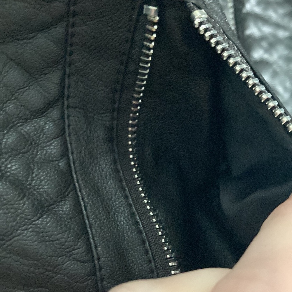 Blanc Noir Faux Leather Jacket - Picture 5 of 6